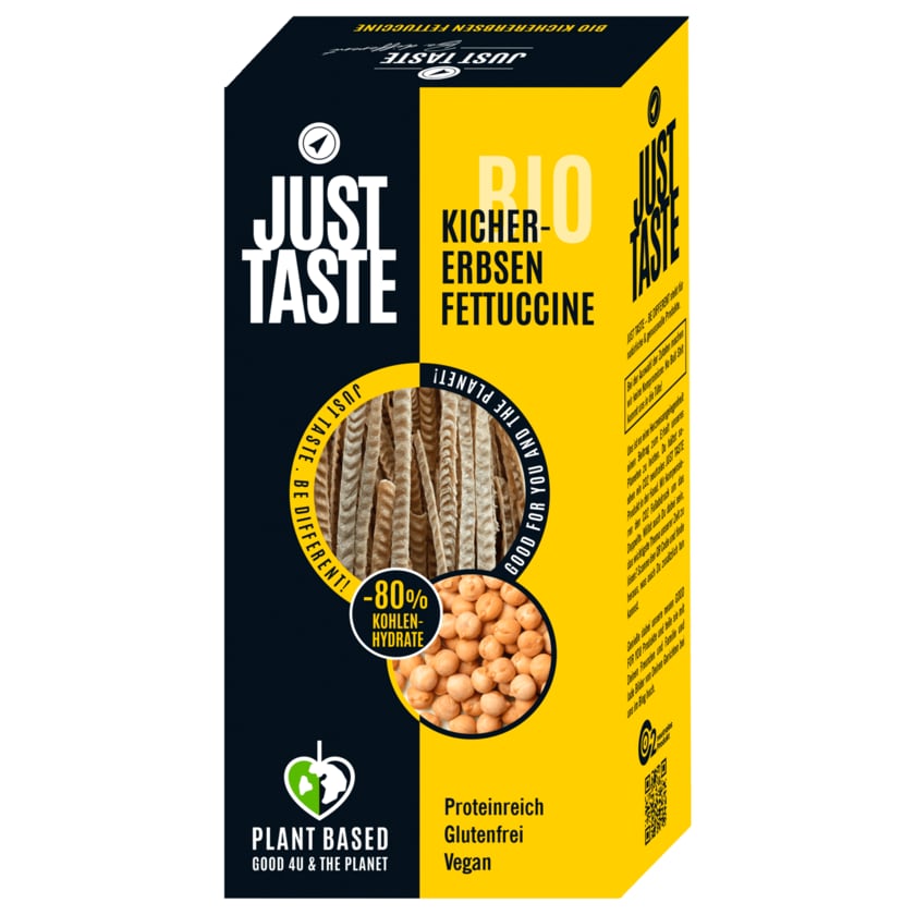 Just Taste Bio Kichererbsen Fettuccine 250g